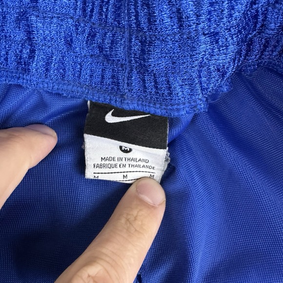 Men's Vintage Nike Shiny Blue Basketball Shorts size Medium Y2k Baggy Dazzle - Picture 5 of 12